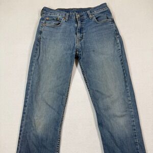 Levis 511 Jeans Men 32x32 Blue Denim Cotton Stretch Straight Leg 5-Pockets‎